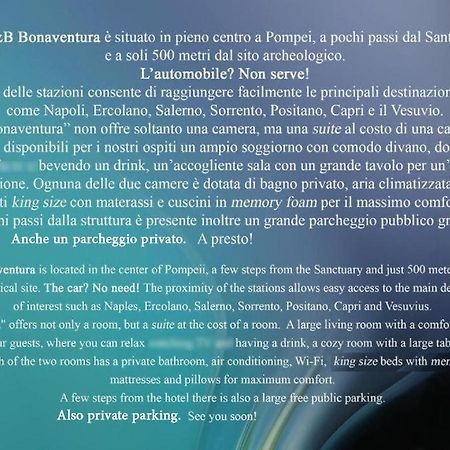 B&B Bonaventura Pompei Exteriér fotografie